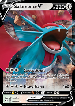 Salamence V #143 Darkness Ablaze