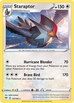 Staraptor #147 Darkness Ablaze