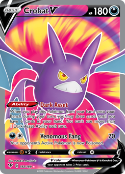 Crobat V #182 Darkness Ablaze