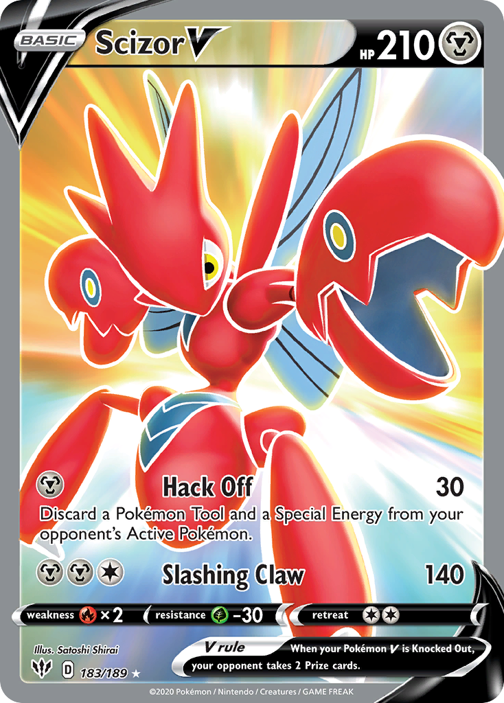 Scizor V #183 Darkness Ablaze