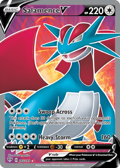 Salamence V #185 Darkness Ablaze