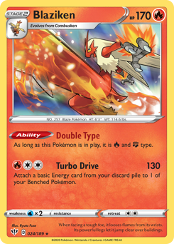 Blaziken #24 Darkness Ablaze