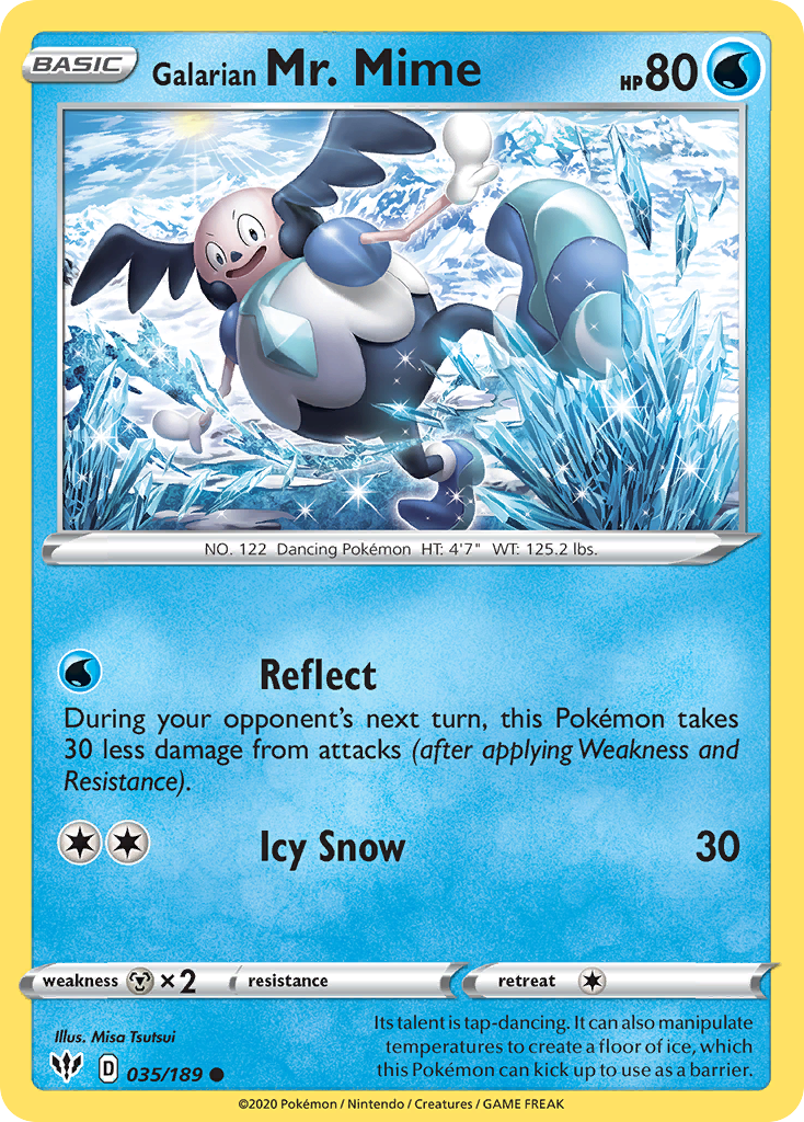 Galarian Mr. Mime #35 Darkness Ablaze