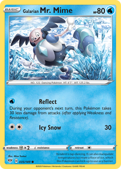 Galarian Mr. Mime #35 Darkness Ablaze