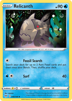 Relicanth #40 Darkness Ablaze