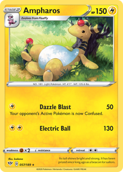 Ampharos #57 Darkness Ablaze