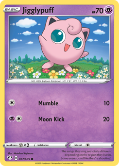 Jigglypuff #67 Darkness Ablaze