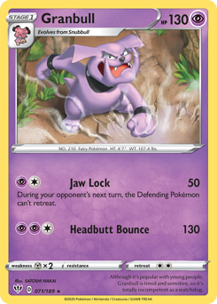 Granbull #71 Darkness Ablaze