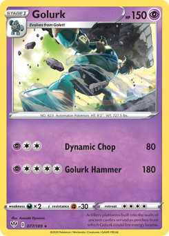 Golurk #77 Darkness Ablaze