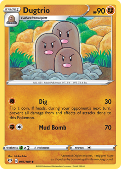 Dugtrio #85 Darkness Ablaze