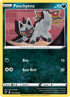 Poochyena #103 Vivid Voltage