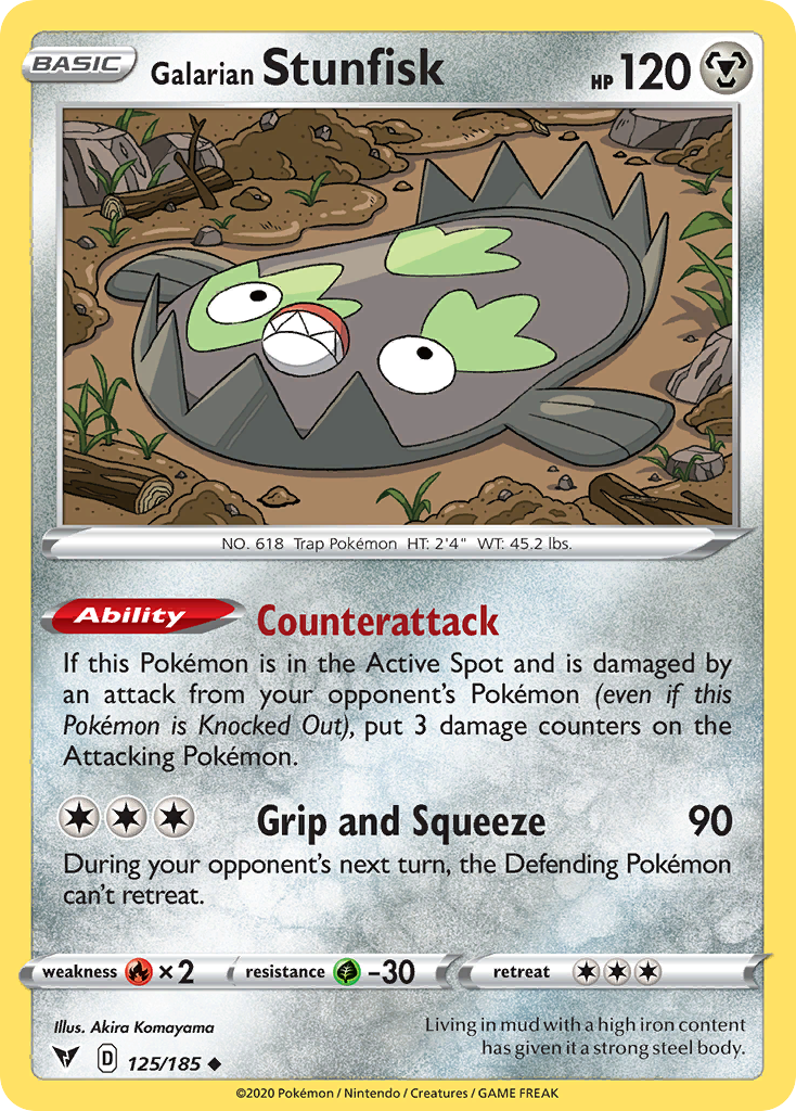 Galarian Stunfisk #125 Vivid Voltage