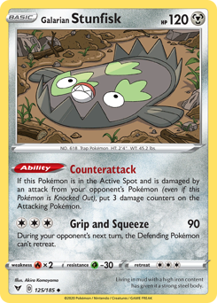Galarian Stunfisk #125 Vivid Voltage