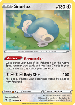 Snorlax Vivid Voltage #131