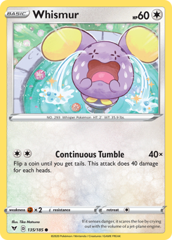 Whismur #135 Vivid Voltage
