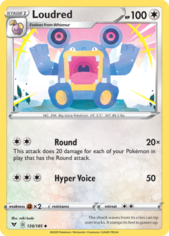 Loudred #136 Vivid Voltage