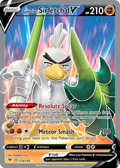 Galarian Sirfetch'd V #174 PSA 10
