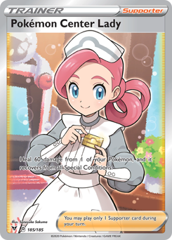 Pokémon Center Lady #185 Vivid Voltage