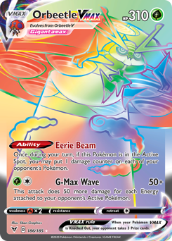 Orbeetle VMAX #186 Vivid Voltage