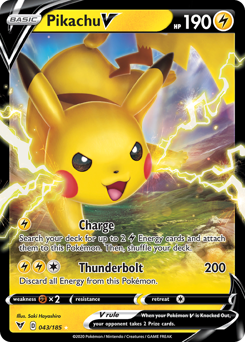 Pikachu V #43 Vivid Voltage