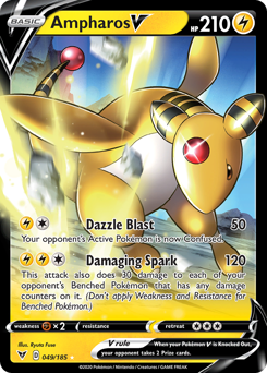 Ampharos V #49 PSA 10
