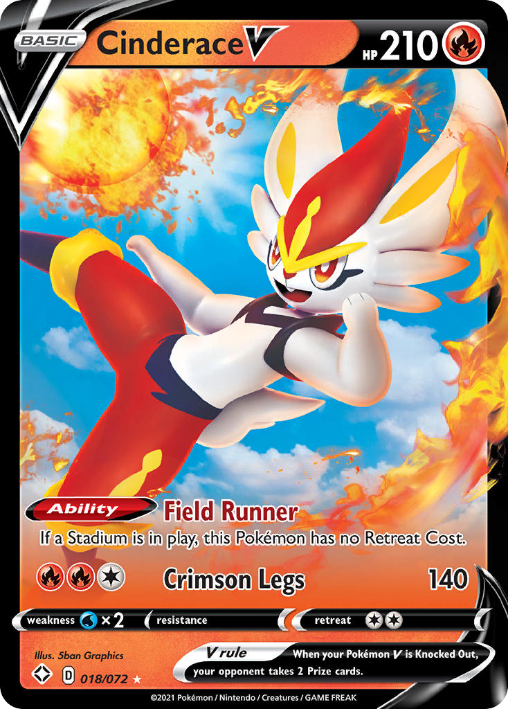 Cinderace V #18 Shining Fates
