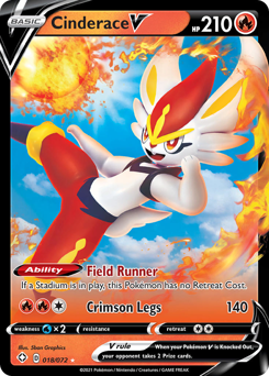Cinderace V #18 Shining Fates