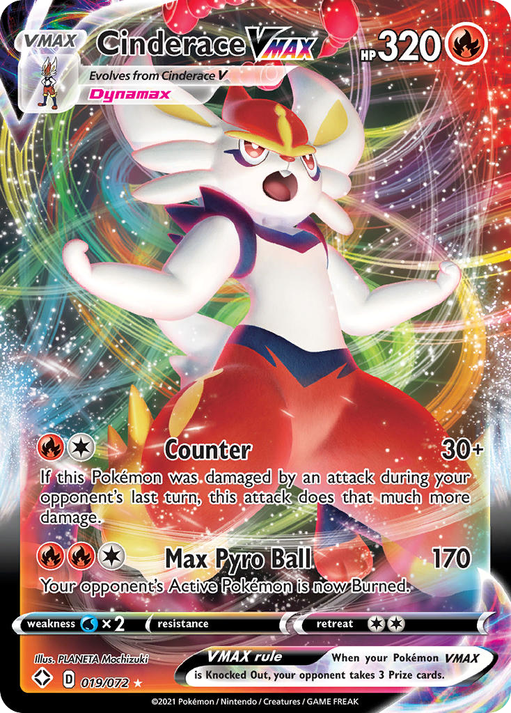 Cinderace VMAX #19 Shining Fates