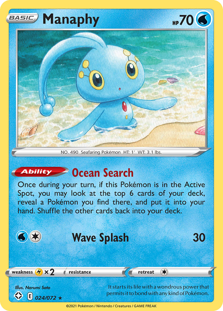 Manaphy #24 Shining Fates