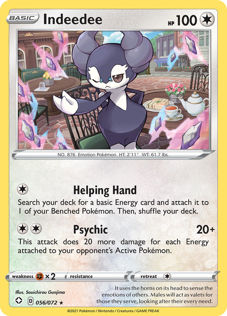 Indeedee #56 Shining Fates