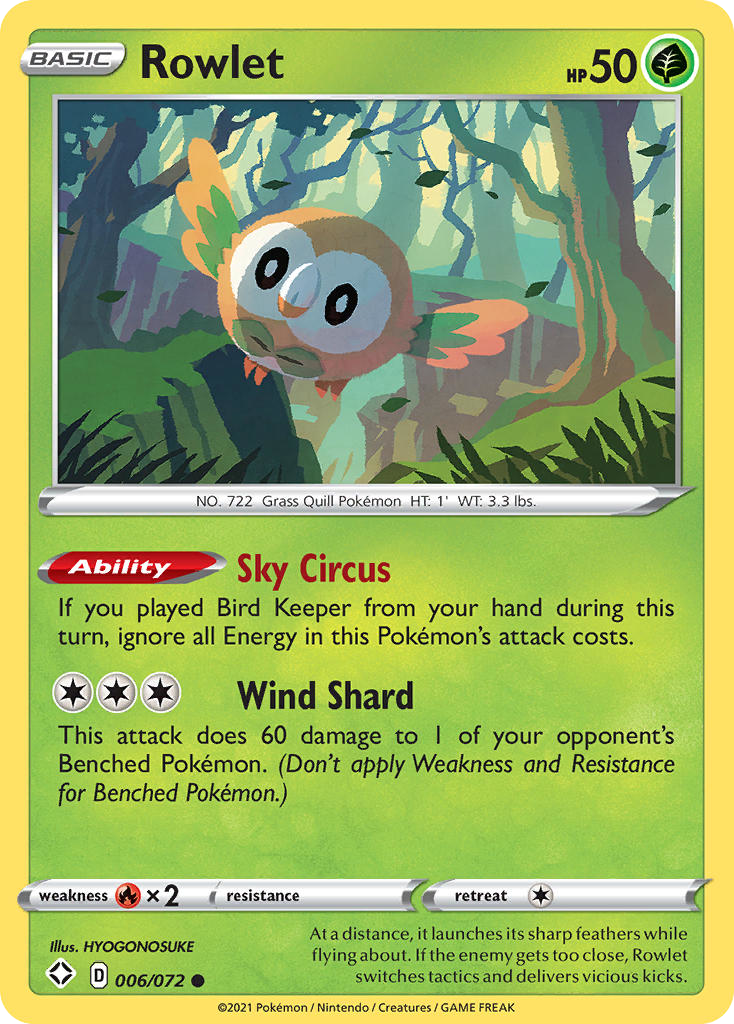 Rowlet #6 Shining Fates