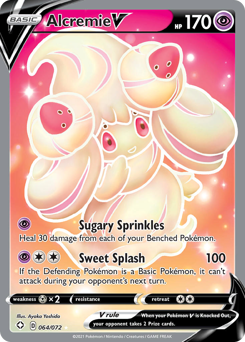 Alcremie V — Shining Fates chase card