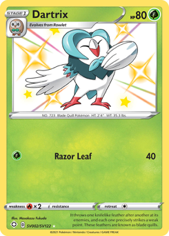 Dartrix #SV002 Shining Fates Shiny Vault