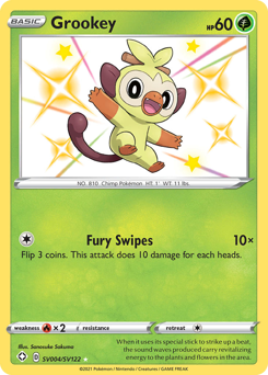 Grookey #SV004 Shining Fates Shiny Vault