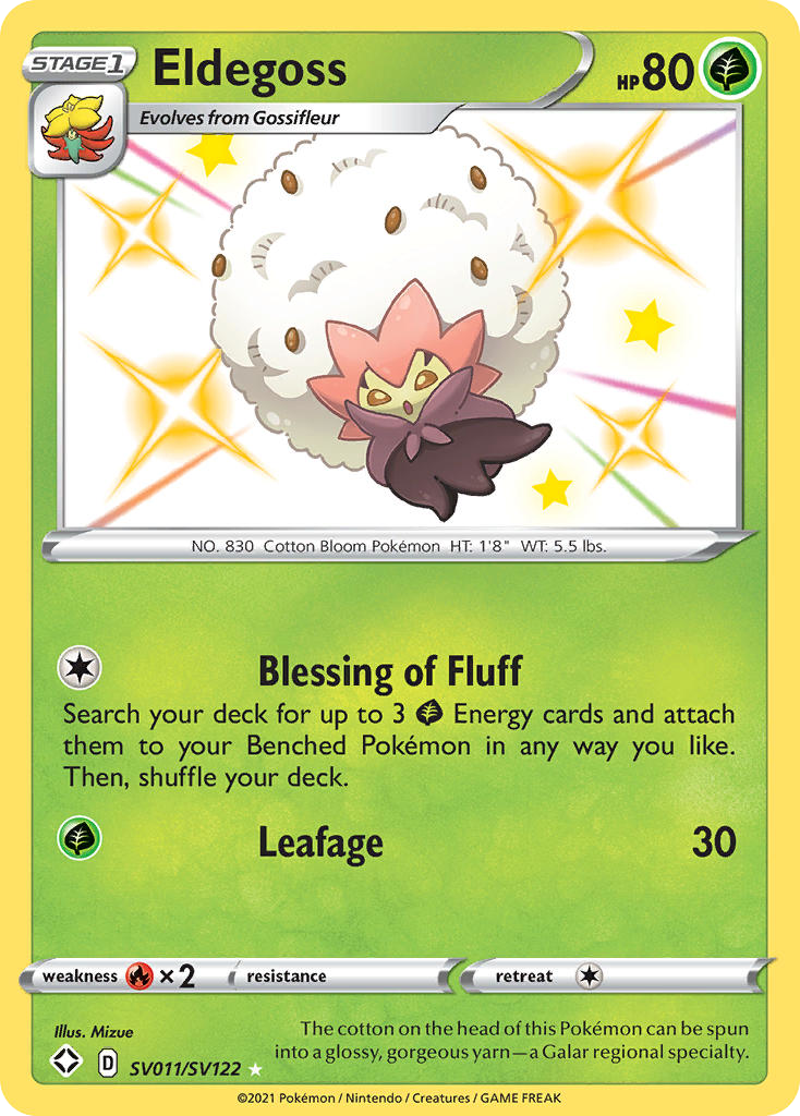 Eldegoss #SV011 Shining Fates Shiny Vault