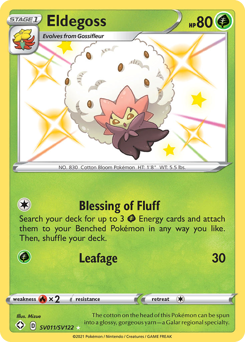 Eldegoss #SV011 Shining Fates Shiny Vault