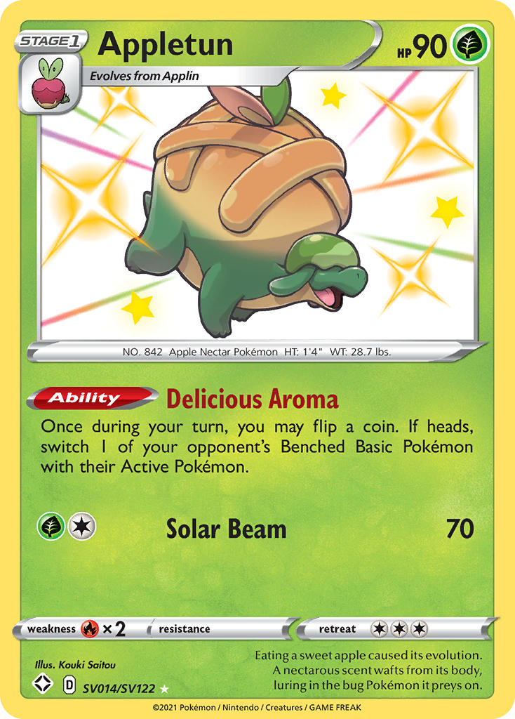 Appletun #SV014 Shining Fates Shiny Vault