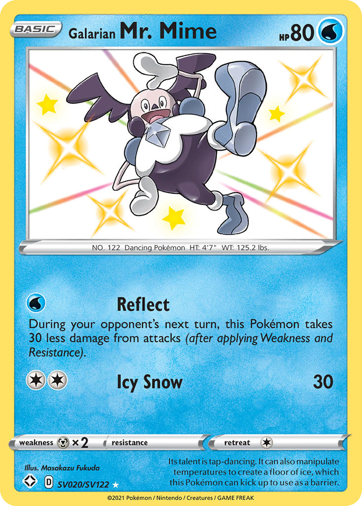Galarian Mr. Mime #SV020 Shining Fates Shiny Vault