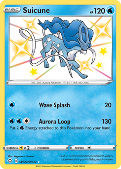 Suicune #SV022 Shining Fates Shiny Vault
