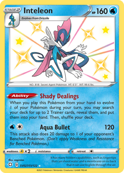 Inteleon #SV027 Shining Fates Shiny Vault