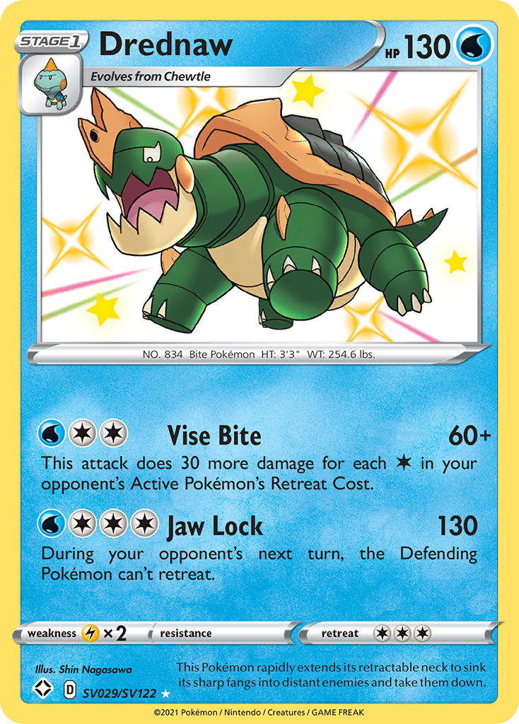 Drednaw #SV029 Shining Fates Shiny Vault