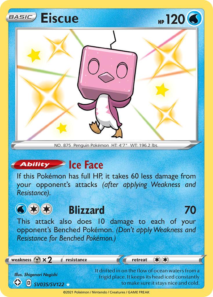 Eiscue #SV035 Shining Fates Shiny Vault