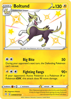 Boltund #SV040 Shining Fates Shiny Vault