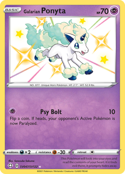 Galarian Ponyta #SV047 Shining Fates Shiny Vault