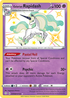 Galarian Rapidash #SV048 Shining Fates Shiny Vault