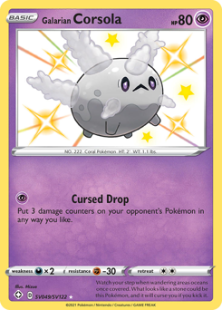 Galarian Corsola #SV049 Shining Fates Shiny Vault