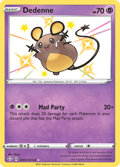 Dedenne #SV051 Shining Fates Shiny Vault