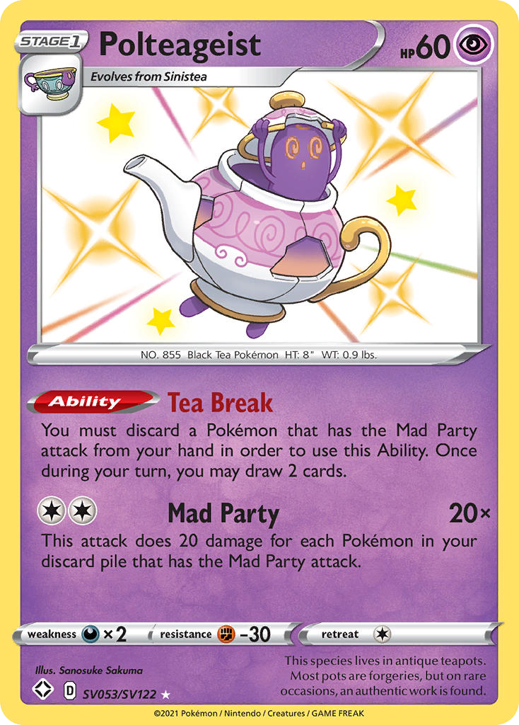Polteageist #SV053 Shining Fates Shiny Vault
