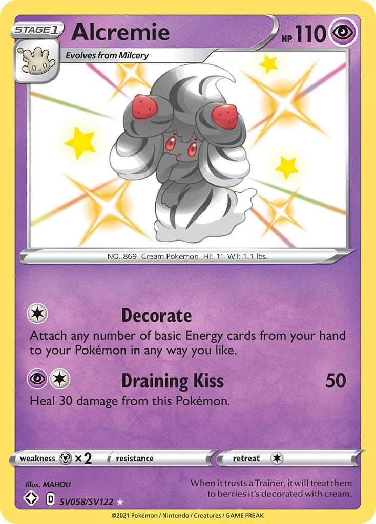 Alcremie #SV058 Shining Fates Shiny Vault