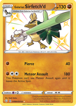 Galarian Sirfetch'd #SV064 Shining Fates Shiny Vault